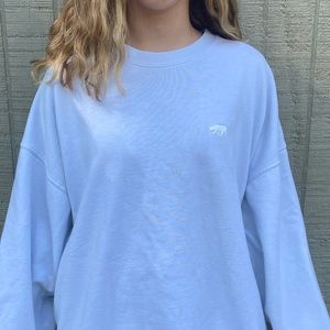 BRANDY MELVILLE BLUE ERICA BEAR SWEATSHIRT
